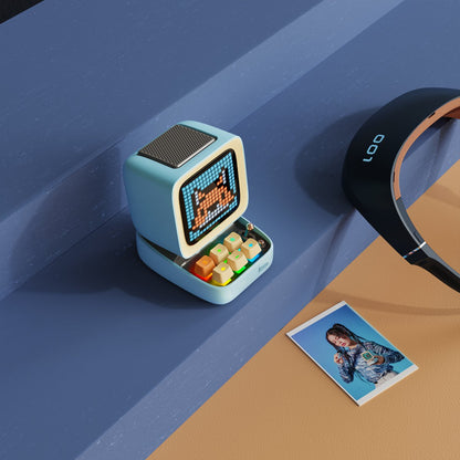 Divoom Ditoo Pro - Bluetooth-luidspreker met instelbare pixelweergave - Blauw