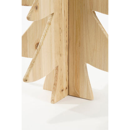 Kerstboom decoratie 78x36 cm dennenhout bruin