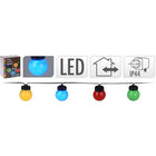 Lichtsnoer 10 gekleurde bollampen 450 cm