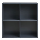 Wandplank 69x30x69 cm donkergrijs hout