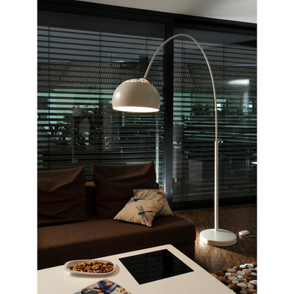 Booglamp 195 cm wit marmer metaal