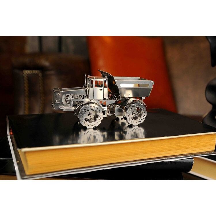 3D metalen bouwpakket tractor 11,2x5,5x4,4 cm