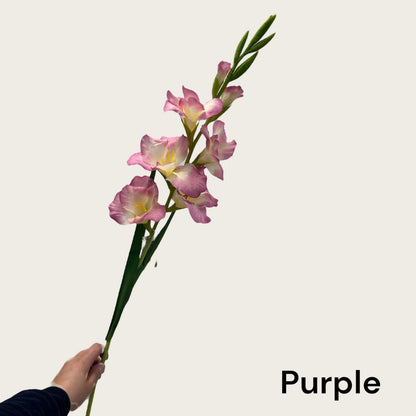 Kunstbloem gladiolen zijde 91 cm