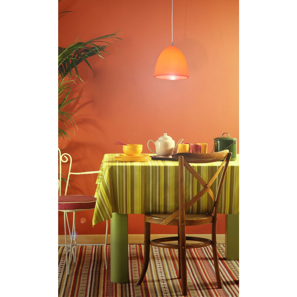 Hanglamp Catinus Ø25 cm oranje siliconen