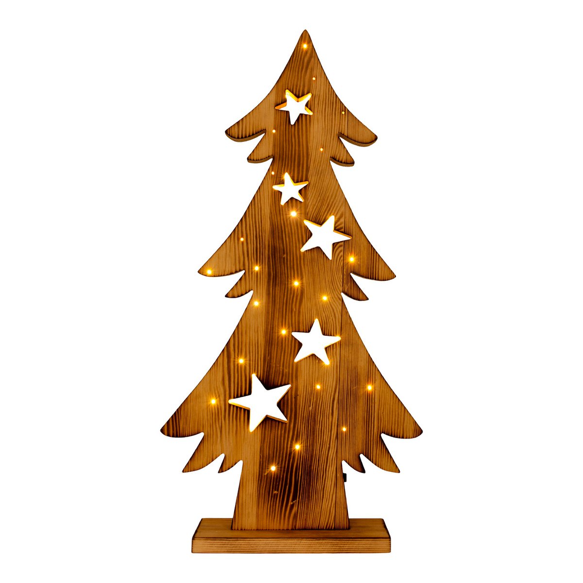 Led Houten Spar Van Dennenhout 70 Cm Buiten Kerstdecoratie