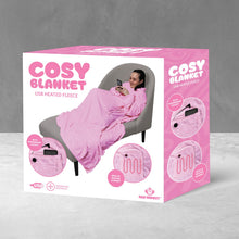 Verwarmdeken met mouwen roze