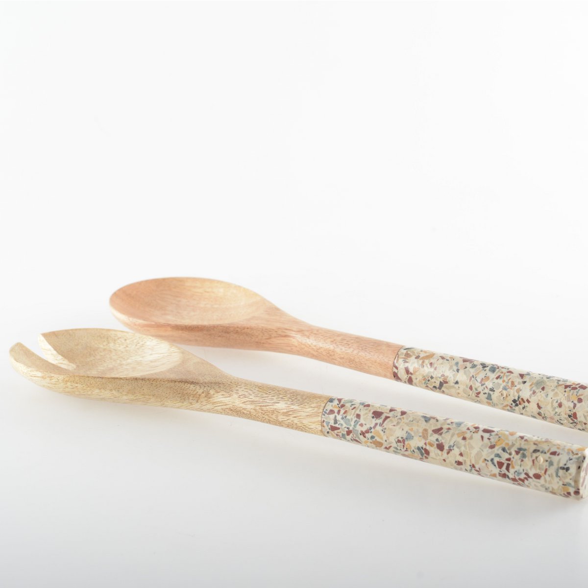 Salade bestek marmer 27x5x2 cm