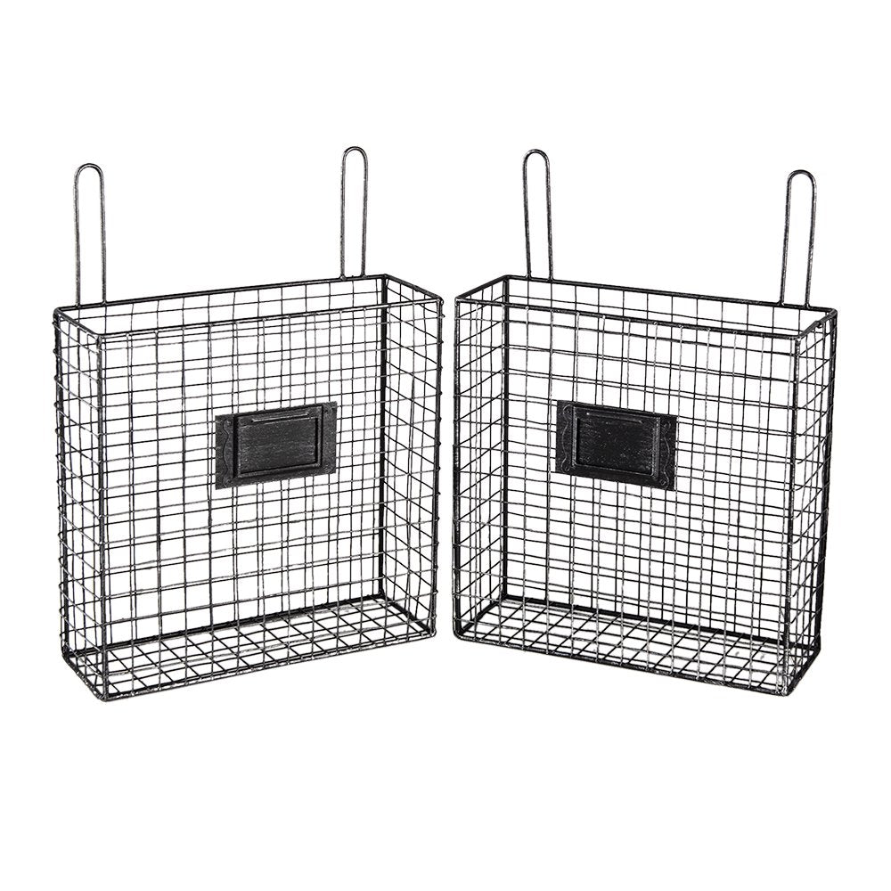 Wandrek 56x12x65 cm metaal zwart