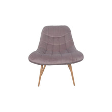 Armchair XXL velvet pink metal wood-look