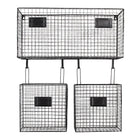 Wandrek 56x12x65 cm metaal zwart