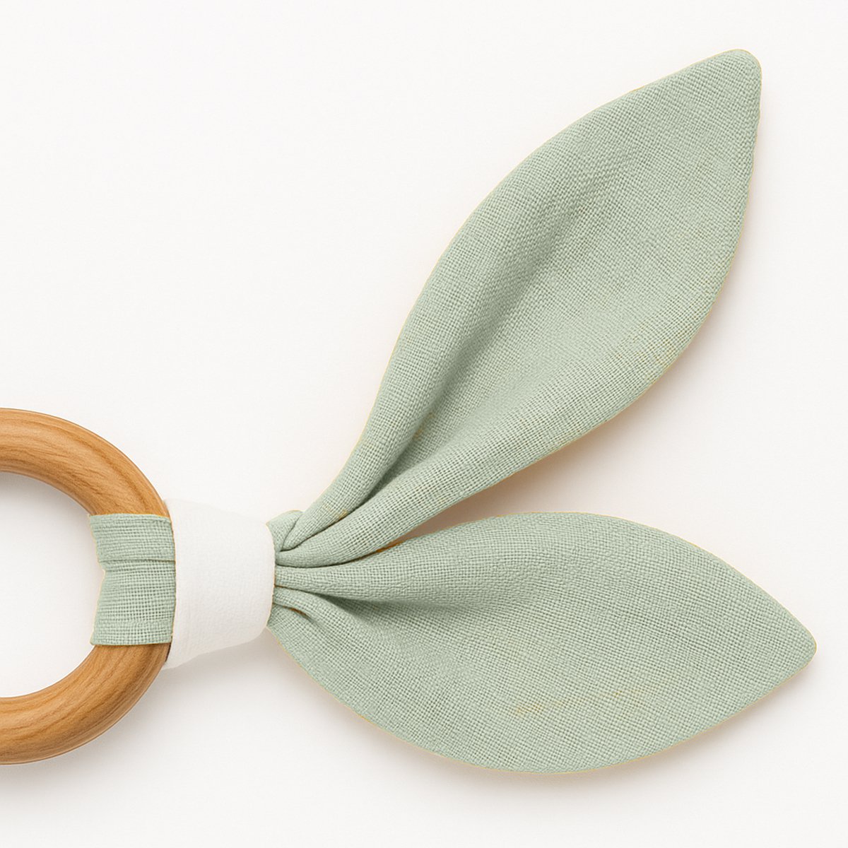 Organic cotton green teether