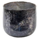 Tealight Holder Ø 13x12 cm Grey Glass Tealight Holder