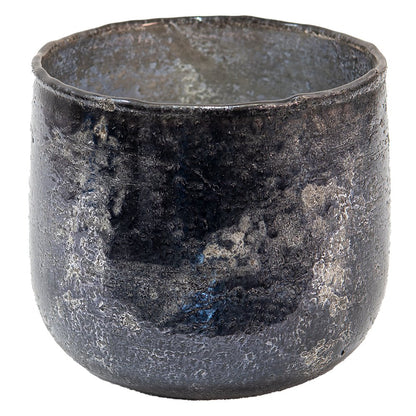 Tealight Holder Ø 13x12 cm Grey Glass Tealight Holder