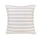 Kussenhoes 45x45 cm beige gestreept katoen