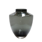 Vaas grijs glas Ø24.5x29 cm