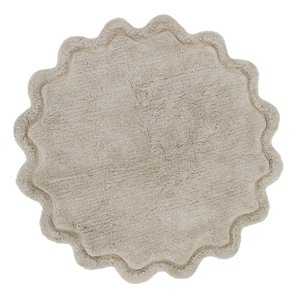 Kindervloerkleed rond 110 cm katoen wasbaar