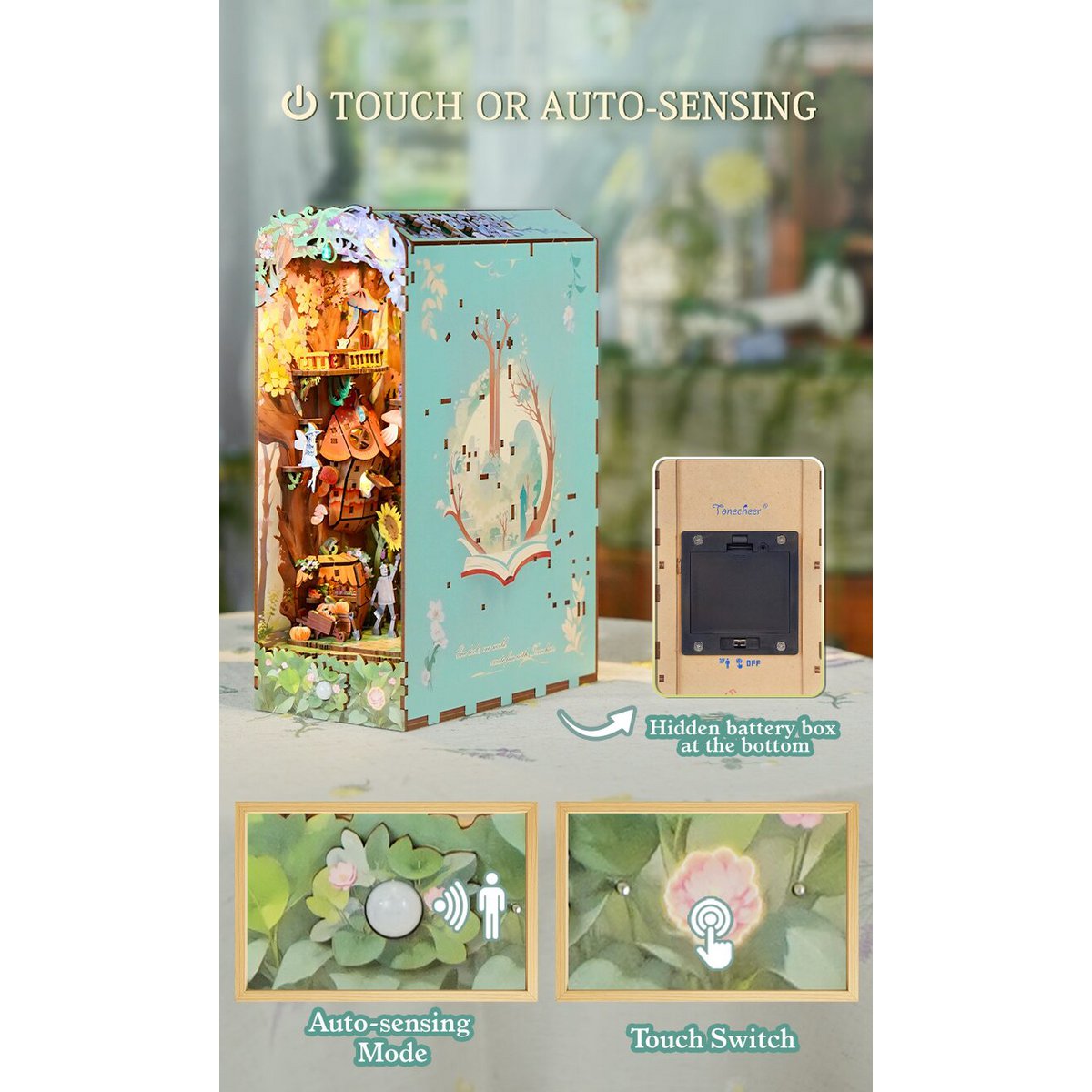 Tonecheer, DIY Book Nook, Dorothy's Journey, TQ139, 19x10x25,6cm