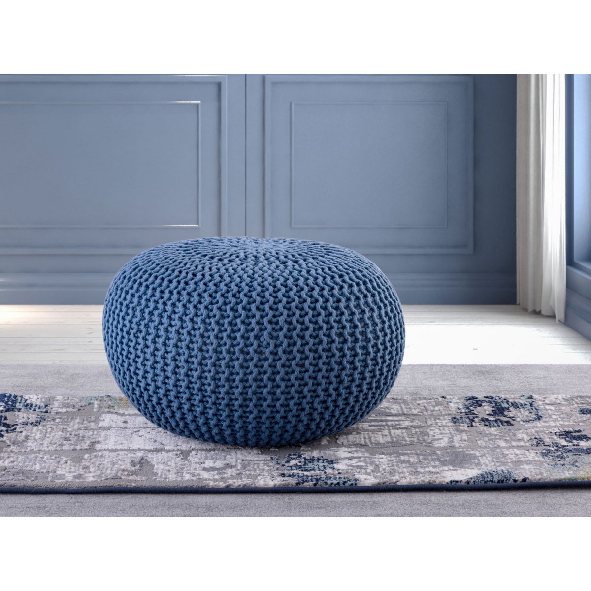 Pouf Ø45x30 cm gerecycled plastic