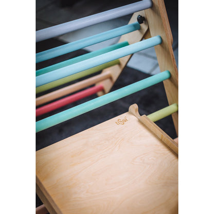 tiSsi® glijbaan klimladder 82.5x40.5x8.2 cm massief berkenhout