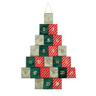 Adventskalender kerstboom vilt groen 72x51 cm