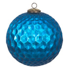 Kerstbal XL Ø 25 cm blauw glas