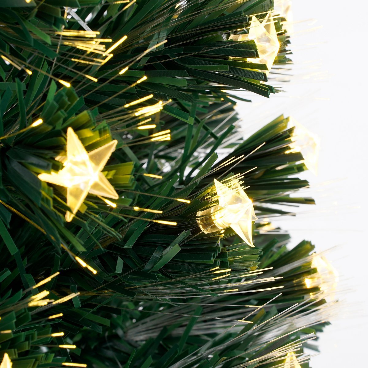 Mercury Kunstkerstboom met Fiber Optic LED Verlichting - H150 x Ø65 cm - Groen
