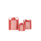 LED Christmas Gifts Set Polysenee Red White 15 20 25 cm