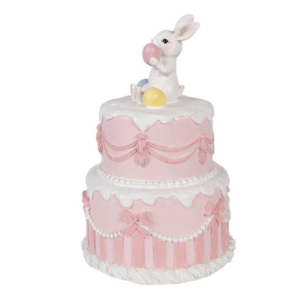Decoration Figurine Cake Ø 18x28 cm White Plastic