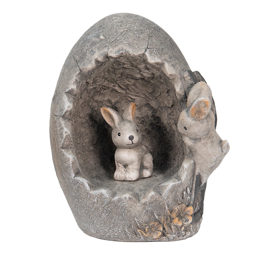 Decoration Rabbit 22x18x27 cm Grey Magnesium (MGO)