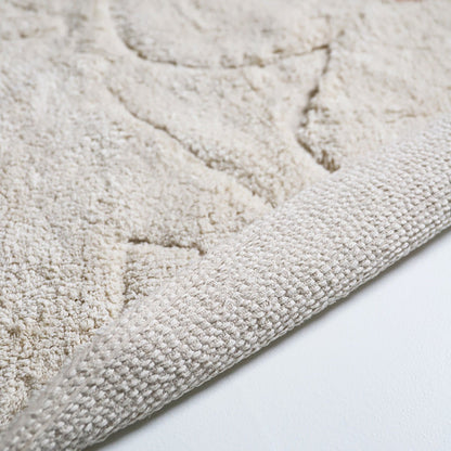 Nursery rug washable cotton flower flora flora flora round