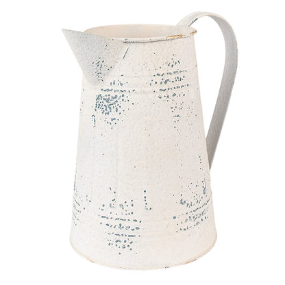 Decoratie kan 22x14x21 cm beige ijzer