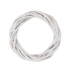 Krans Ø 10x2 cm Wit Rotan