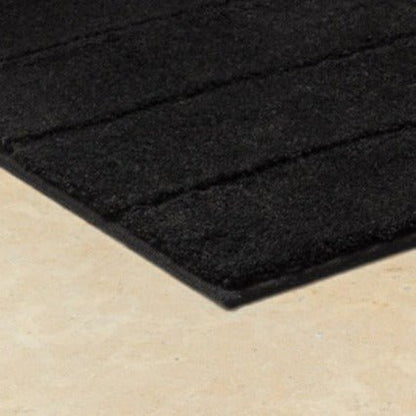 Toiletmat 55x60 cm zwart