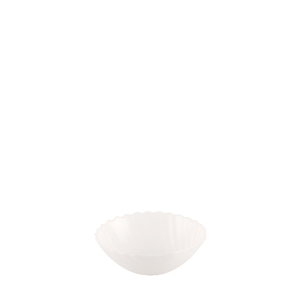 Kom 13,3 cm wit glas