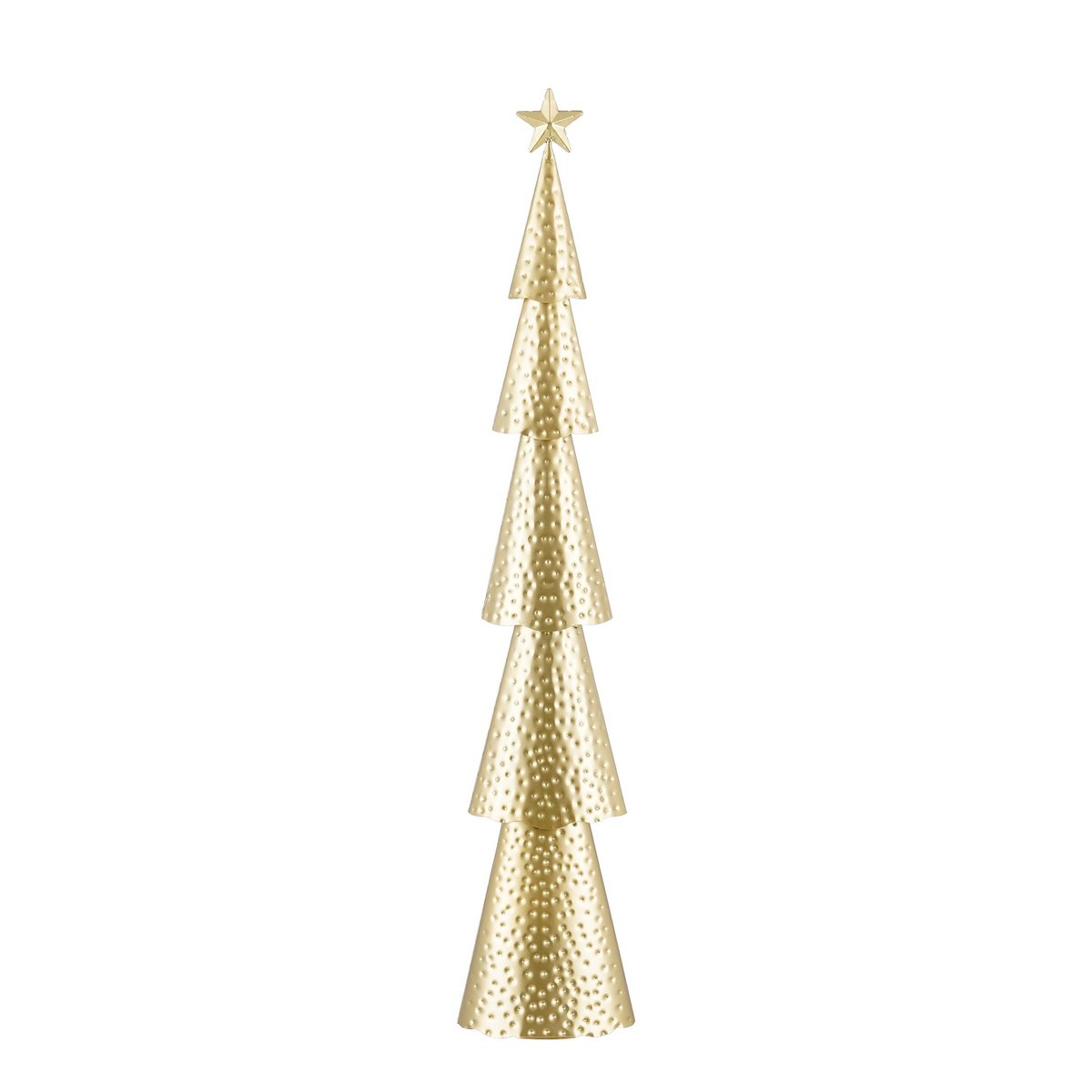 Kerstboom decoratie 90.5 cm goud ijzer