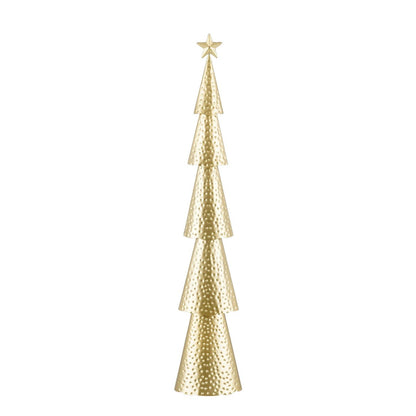 Kerstboom decoratie 90.5 cm goud ijzer