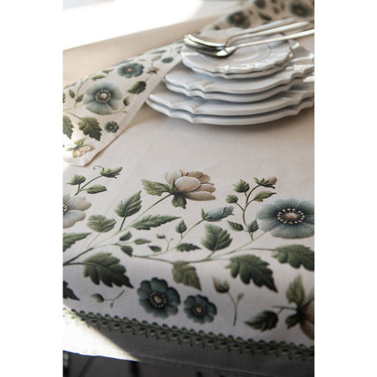 Tafelloper 50x140 cm Beige Katoen