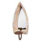 Kandelaar hout beige 15x17x36 cm