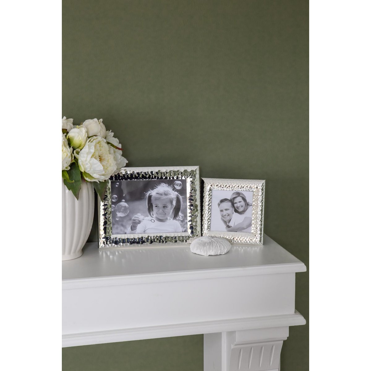 Fotolijst 10x15 cm verzilverd set van 2