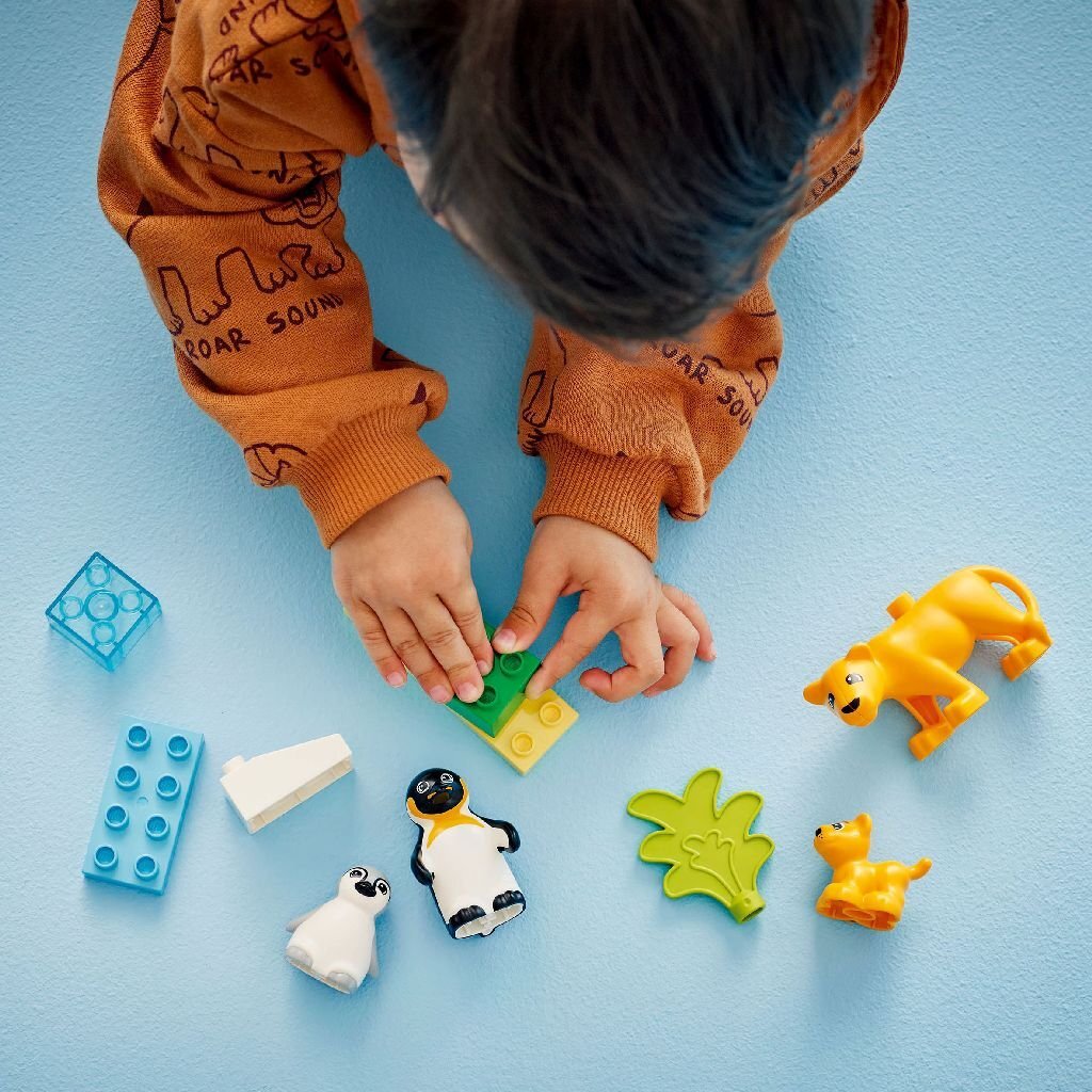 Lego Duplo 10442 Families Van Wilde Dieren Pingu&Iuml;Ns En Leeuwen