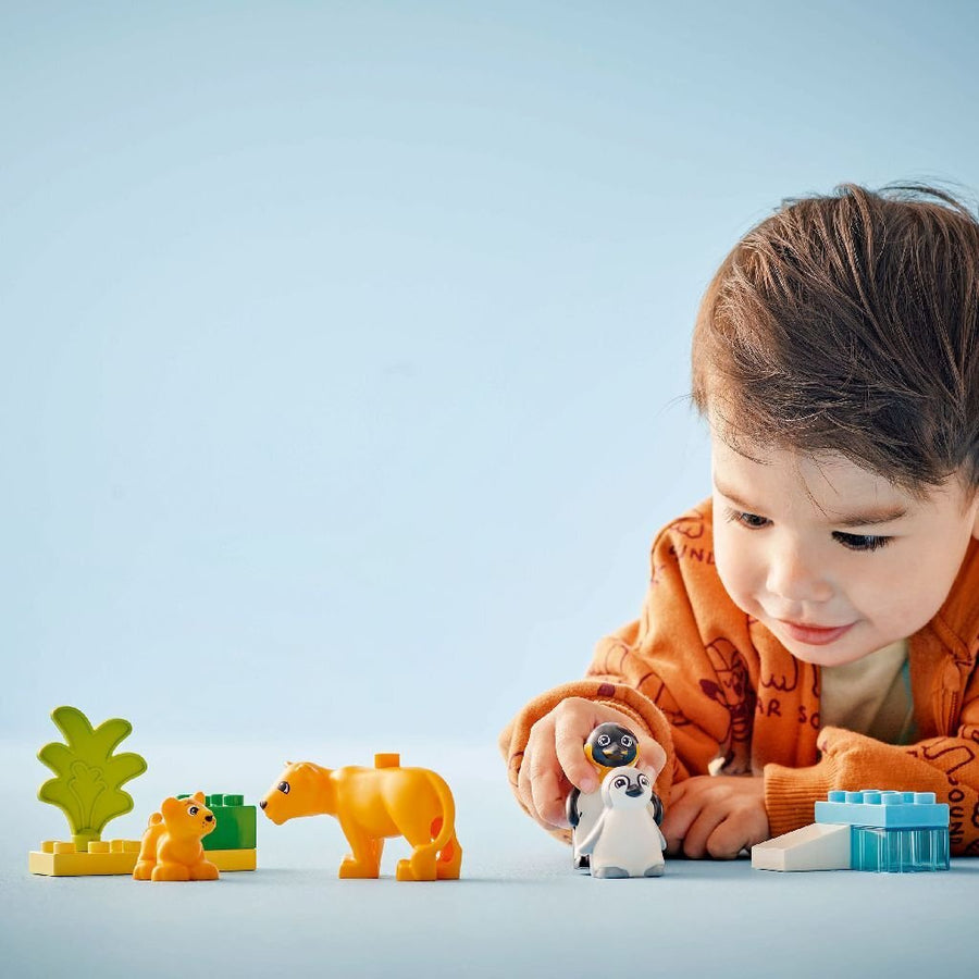 Lego Duplo 10442 Families Van Wilde Dieren Pingu&Iuml;Ns En Leeuwen