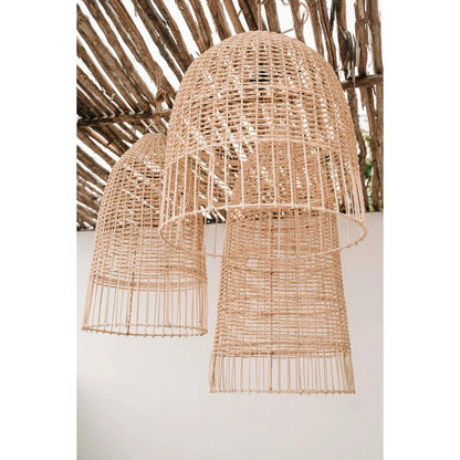 Hanglamp rattan naturel 100x30 cm