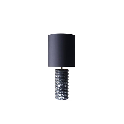 Table lamp marble/cotton black
