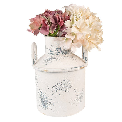 Decoratie melkbus Ø 18x22 cm beige ijzer