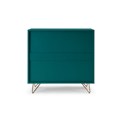 Ladekast 90x40x90 cm blauw MDF metaal