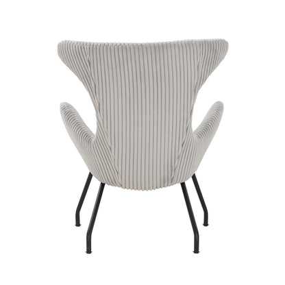 Relaxfauteuil Grijze structuurstof