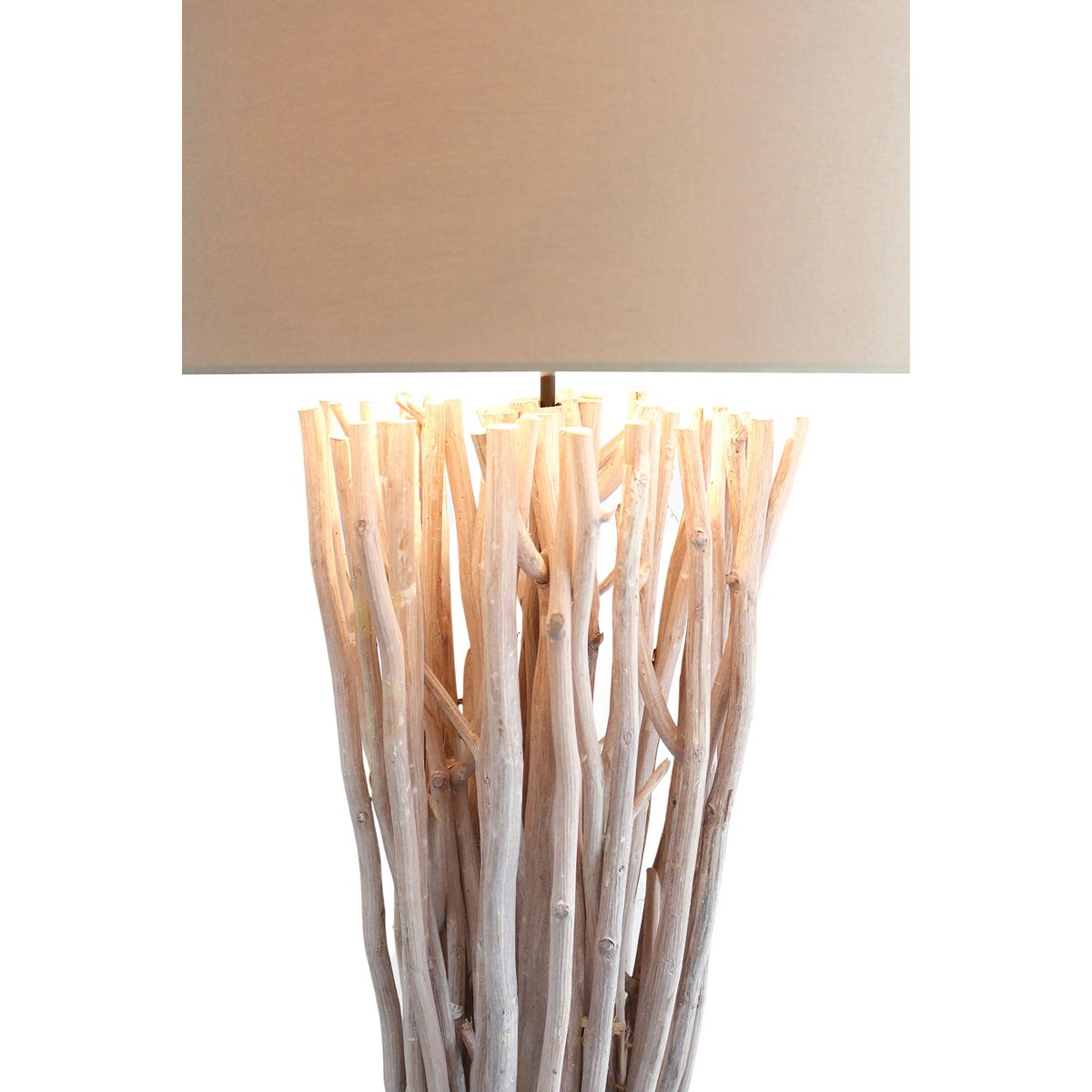Vloerlamp drijfhout white wash 175 cm