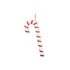 Zuurstok decoratie schuim wit/rood 52 cm