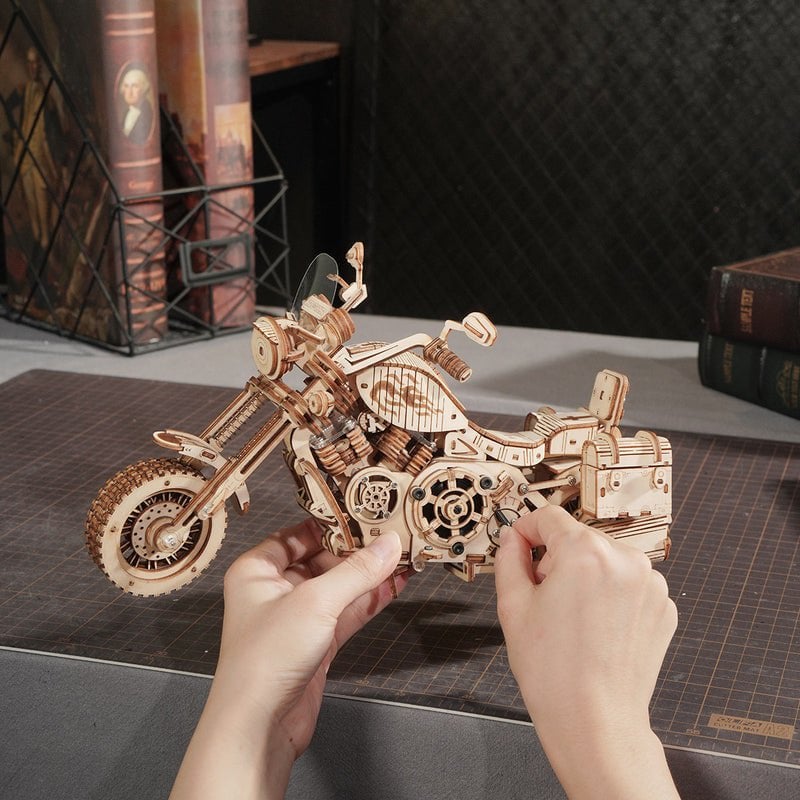 3D houten puzzel motorfiets 420 stukjes