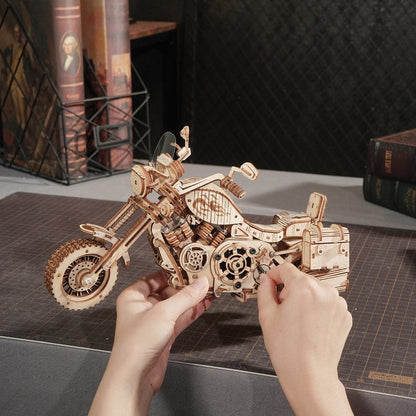 3D houten puzzel motorfiets 420 stukjes